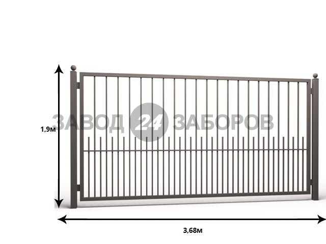 Типовое ограждение 1,9x3,68м М-11-В1